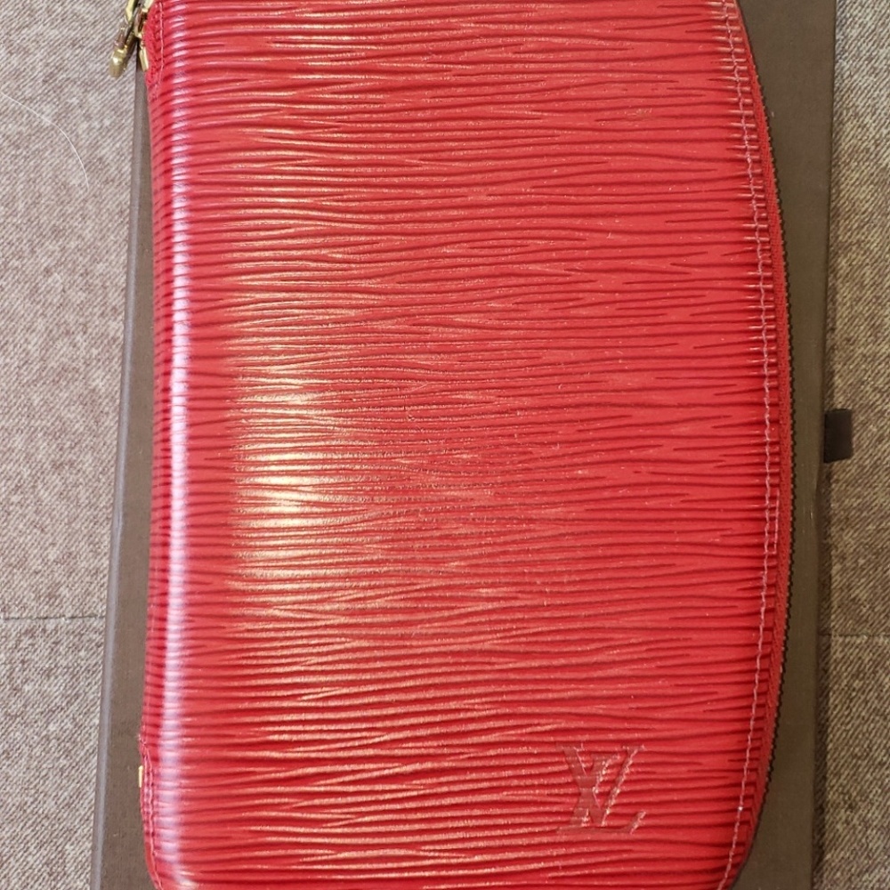 LV Red Epi Leather Geode Wallet/Organizer